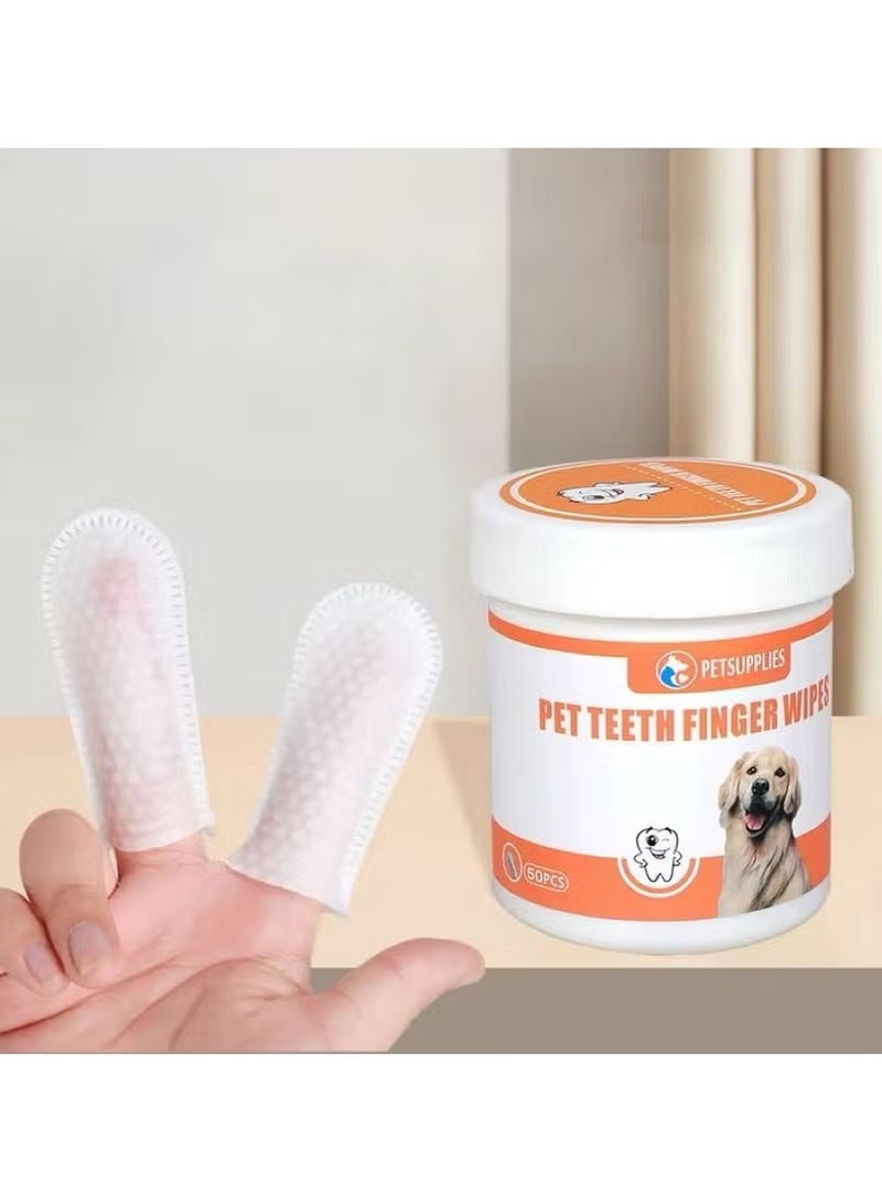 M.A&F's Teeth & Ear Cleaning Wipes for Dogs & Cats, Remove Bad Breath by Removing Plaque and Tartar Buildup No-Rinse Dog Finger Toothbrush, Disposable Gentle Cleaning & Gum Care Pet Wipes - Image 5